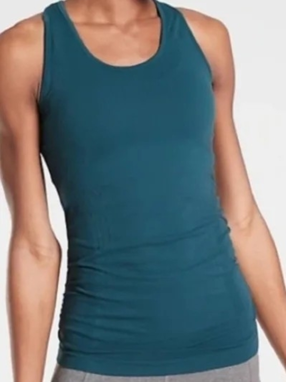 Athleta Speedlight Seamless Tank In Dark Teal Green, Small (C5)
